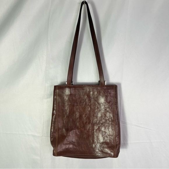 CONDOR VINTAGE BROWN LEATHER BAG WOMEN TOTE BAG - Picture 5 of 16
